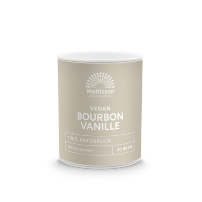 Mattisson Healthstyle Bourbon vanilla poeder Mattisson Healthstyle Bourbon vanilla poeder afbeelding