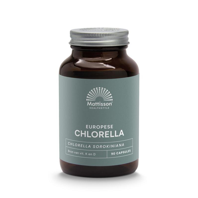 Mattisson Healthstyle Europese chlorella capsules 775 mg Mattisson Healthstyle Europese chlorella capsules 775 mg afbeelding