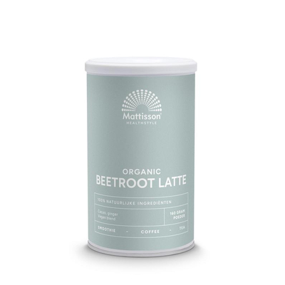 Mattisson Healthstyle Latte beetroot gember - cacao bio Mattisson Healthstyle Latte beetroot gember - cacao bio afbeelding