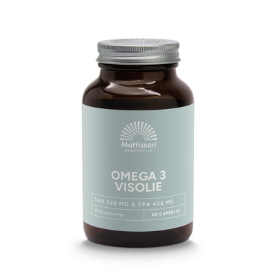 Mattisson Healthstyle Omega 3 Visolie 1000mg 50% EPA 25% DHA Mattisson Healthstyle Omega 3 Visolie 1000mg 50% EPA 25% DHA afbeelding
