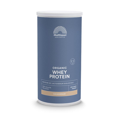 Mattisson Healthstyle Weiproteïne Cacao (75% eiwit, biologische wei) Mattisson Healthstyle Weiproteïne Cacao (75% eiwit, biologische wei) afbeelding