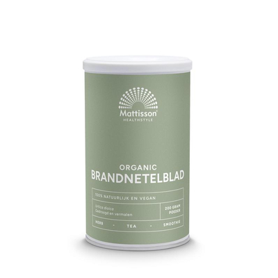 Mattisson Healthstyle Absolute brandnetelblad poeder raw bio Mattisson Healthstyle Absolute brandnetelblad poeder raw bio afbeelding