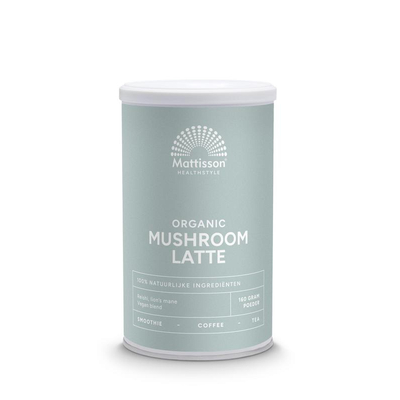 Mattisson Healthstyle Latte mushroom reishi - cordyceps bio Mattisson Healthstyle Latte mushroom reishi - cordyceps bio afbeelding