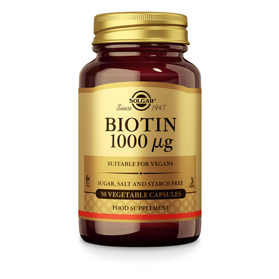 Solgar Vitamins Biotin 1000 µg (biotine 1000 mcg) Solgar Vitamins Biotin 1000 µg (biotine 1000 mcg) afbeelding