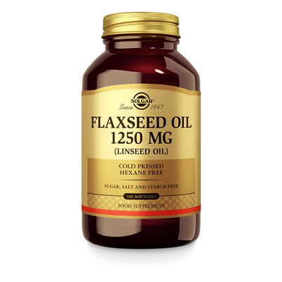 Solgar Vitamins Flaxseed Oil 1250 mg (lijnzaadolie) Solgar Vitamins Flaxseed Oil 1250 mg (lijnzaadolie) afbeelding