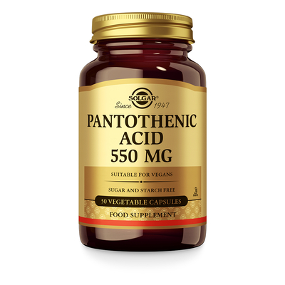 Solgar Vitamins Pantothensäure 550 mg (Vitamin B5, Pantothensäure) Solgar Vitamins Pantothensäure 550 mg (Vitamin B5, Pantothensäure) Abbildung