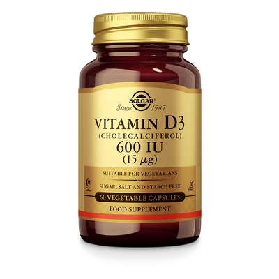 Solgar Vitamins Vitamin D-3 15 µg/600 IU Solgar Vitamins Vitamin D-3 15 µg/600 IU afbeelding