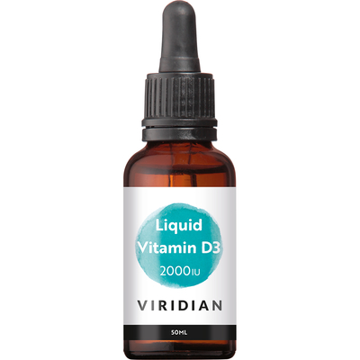 Viridian Liquid Vitamin D3 (Vegan) 2000 IU (50 µg) Viridian Liquid Vitamin D3 (Vegan) 2000 IU (50 µg) afbeelding