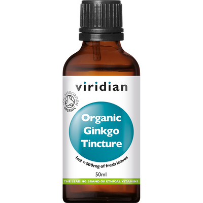 Viridian Organic Ginkgo biloba Viridian Organic Ginkgo biloba afbeelding
