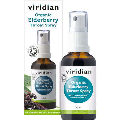 Viridian Organic Elderberry Throat Spray Viridian Organic Elderberry Throat Spray afbeelding