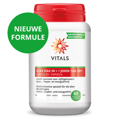 Vitals Elke Dag 50+ Capsules (twee-per-dag) Vitals Elke Dag 50+ Capsules (twee-per-dag) afbeelding