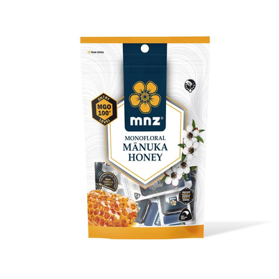 Manuka New Zealand Manuka honing MGO 100+ snappak Manuka New Zealand Manuka honing MGO 100+ snappak Abbildung