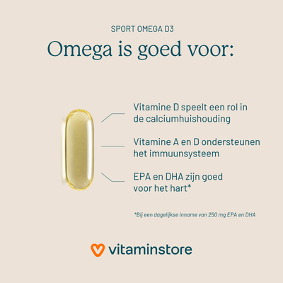 Vitaminstore Sport Omega D3 (NZVT-geprüft) Vitaminstore Sport Omega D3 (NZVT-geprüft) Abbildung