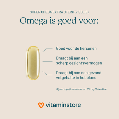 Vitaminstore Super Omega Extra Sterk (visolie) Vitaminstore Super Omega Extra Sterk (visolie) afbeelding