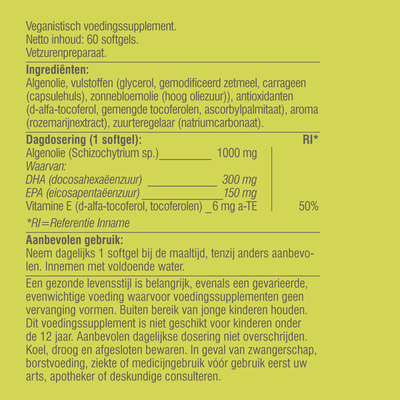 Vitaminstore Veganes Algenöl Vitaminstore Veganes Algenöl Abbildung