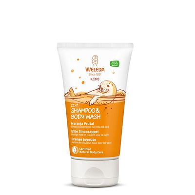 Weleda natuurcosmetica Kids 2-in-1 Shampoo & Body Wash Happy Orange image