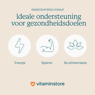 Vitaminstore Magnesium Bisglycinaat Vitaminstore Magnesium Bisglycinaat afbeelding