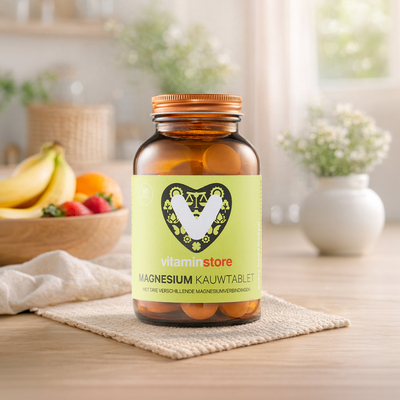 Vitaminstore Magnesium Kauwtablet Vitaminstore Magnesium Kauwtablet afbeelding