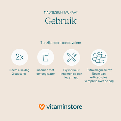 Vitaminstore Magnesium Tauraat afbeelding
