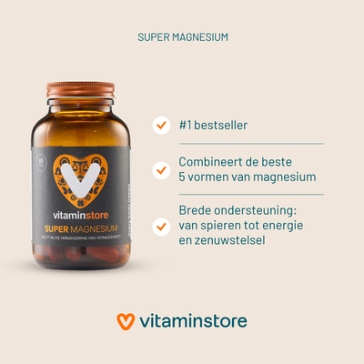 Vitaminstore Super Magnesium Vitaminstore Super Magnesium afbeelding
