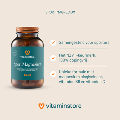 Vitaminstore Sport Magnesium (NZVT-gekeurd) afbeelding