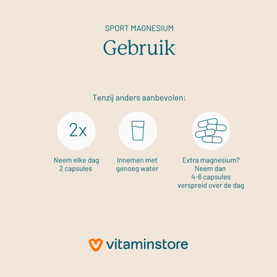 Vitaminstore Sport Magnesium (NZVT-gekeurd) afbeelding