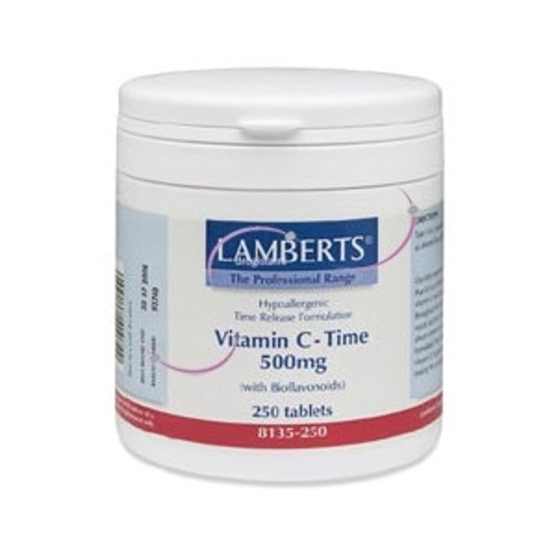 Lamberts Vitamine C 500 Time+ bioflavonoiden afbeelding