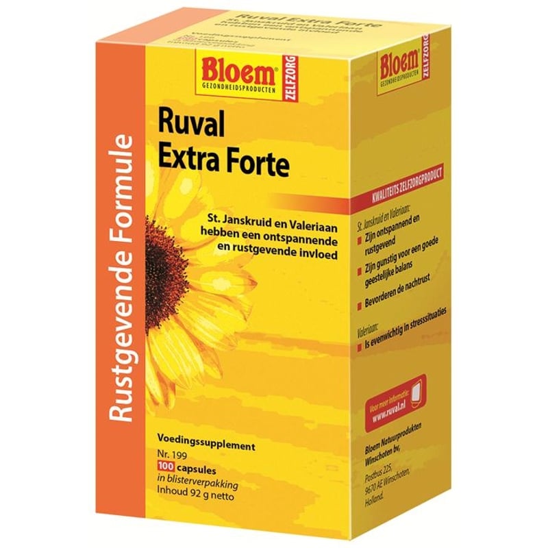 Bloem Natuurproducten Ruval Extra Forte met Sint Janskruid afbeelding