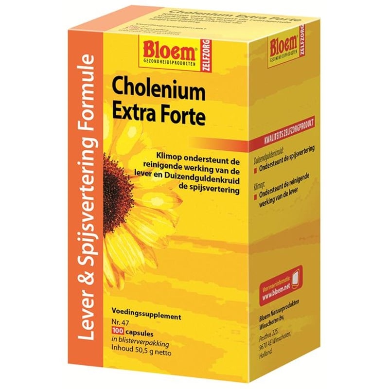 Bloem Natuurproducten Cholenium Extra Forte tabletten afbeelding