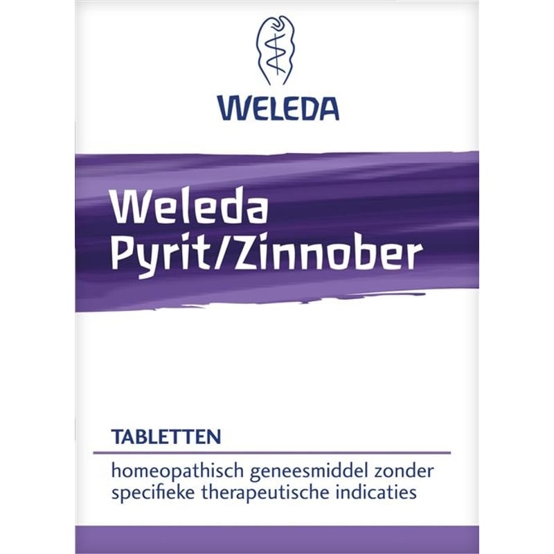 Weleda natuurcosmetica Pyriet zinnober tabletten afbeelding