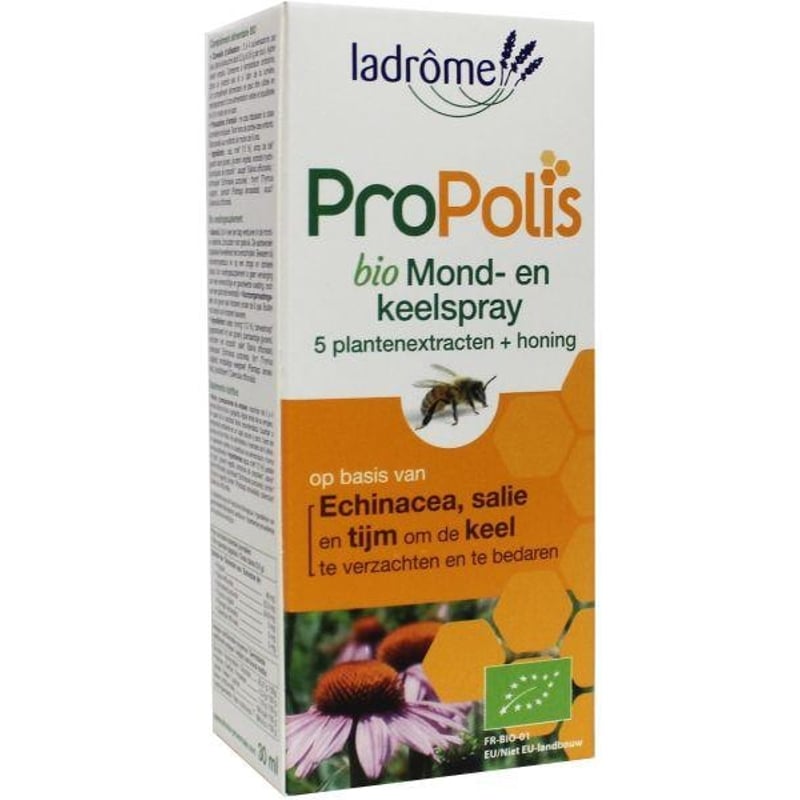 La Drome Propolis keel- en mondspray bio afbeelding