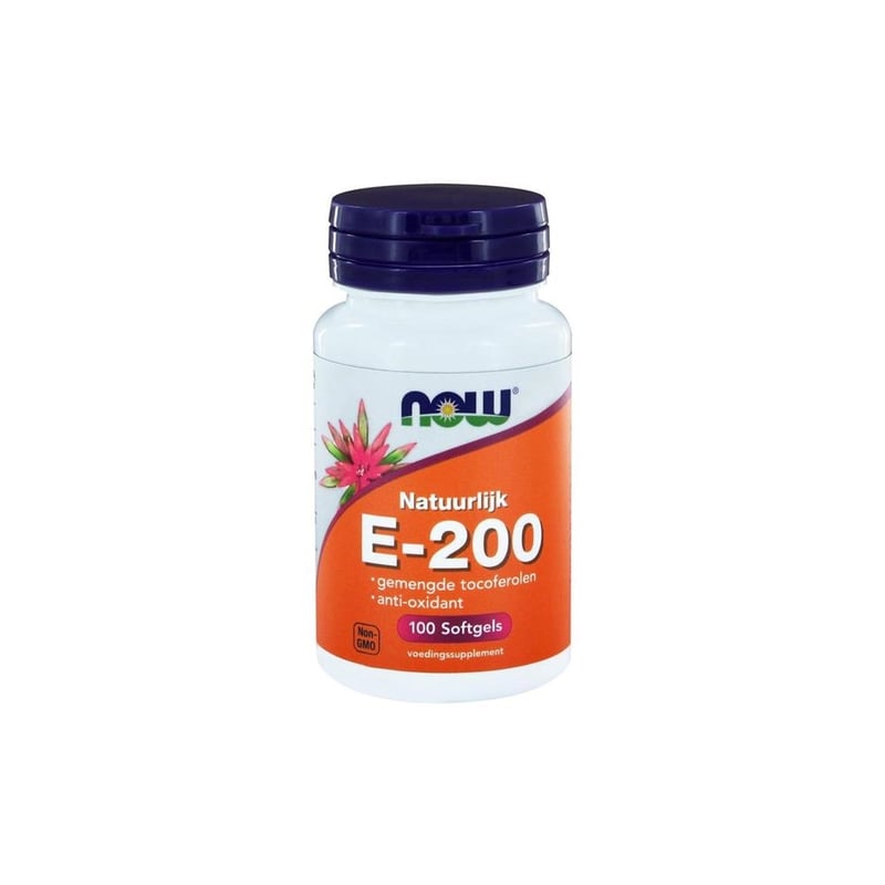 NOW Vitamine E-200 natuurlijke gemengde tocoferolen afbeelding