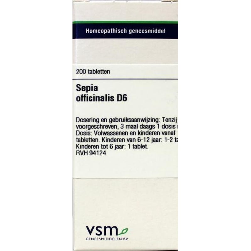 VSM Sepia officinalis D6 afbeelding