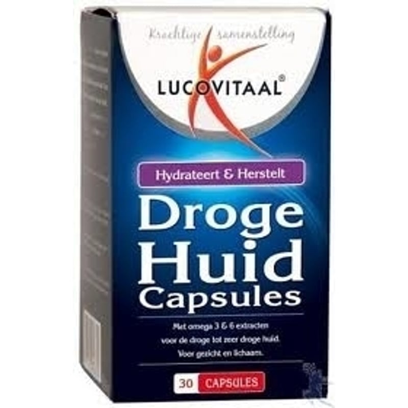 Lucovitaal Droge Huid Capsules met Hyaluronzuur 120 mg afbeelding