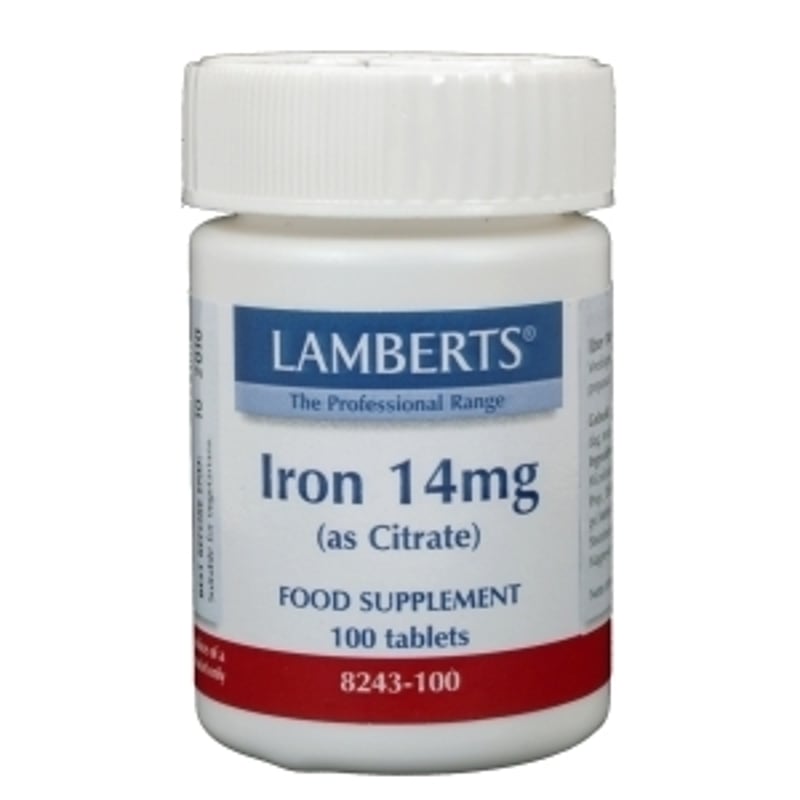 Lamberts IJzer Citraat 14 mg afbeelding