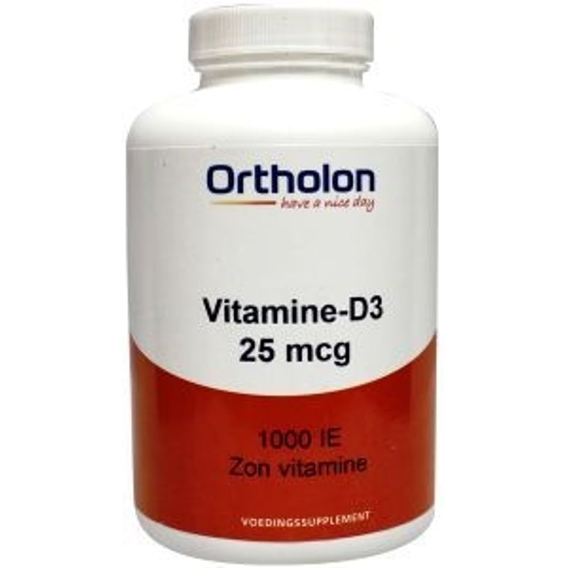 Ortholon Vitamine D-3 25 mcg 1000 IE Ortholon afbeelding