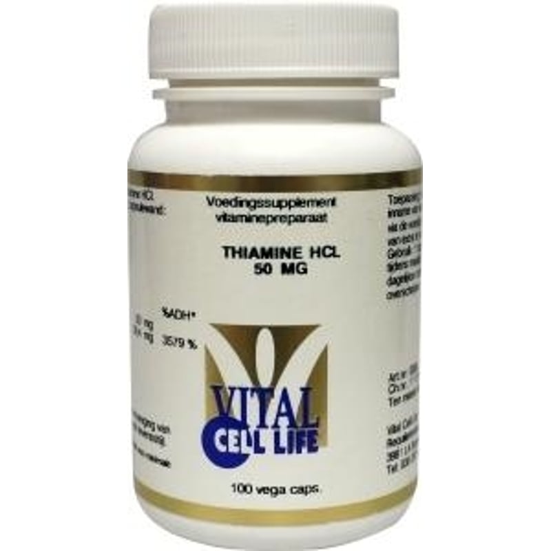 Vital Cell Life Thiamine HCL 50 mg afbeelding