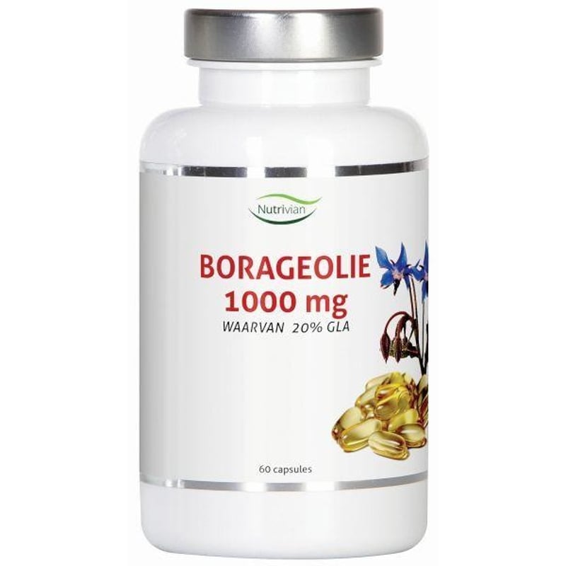 Nutrivian Borage olie 1000 mg afbeelding