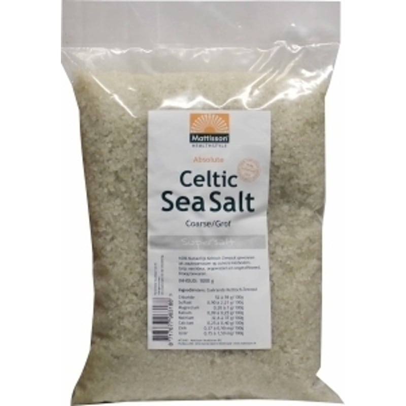 Mattisson Healthstyle Celtic Sea Salt Grof voordeelverpakking afbeelding