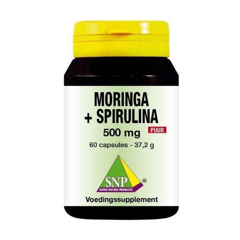 SNP Moringa & spirulina 500 mg puur afbeelding