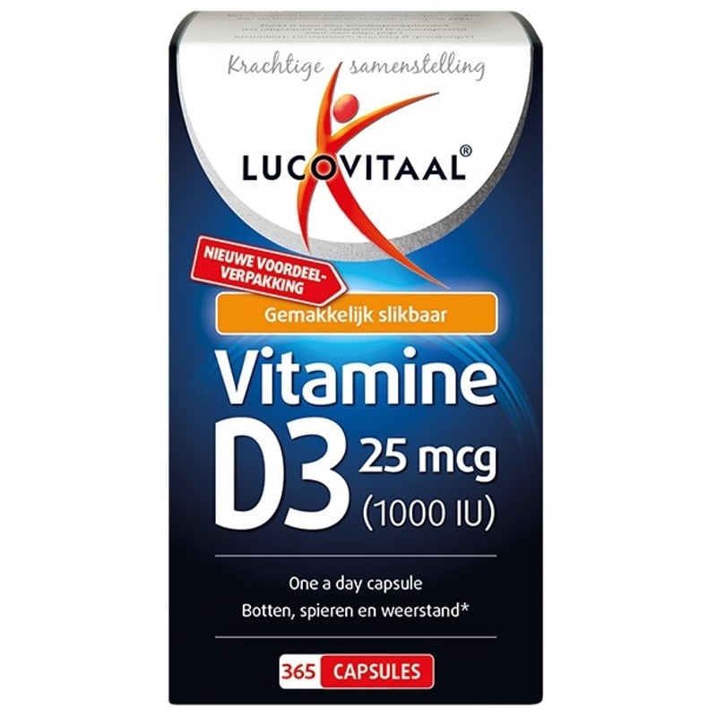 Lucovitaal Vitamine D3 25 mcg afbeelding