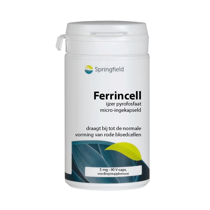 Springfield Ferrincell 44 mg - ijzer pyrofosfaat 5 mg afbeelding
