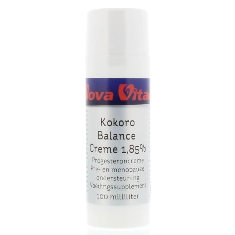 Nova Vitae Kokoro Balance Creme 1,8% Progesteroncrème Pre- en Menopauze onderteuning afbeelding