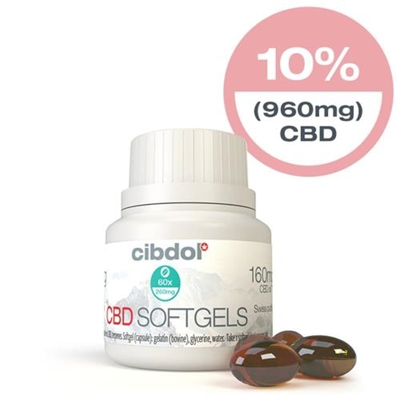 Cibdol CBD 10% Softgels (Cibdol CBD Strong capsules) afbeelding