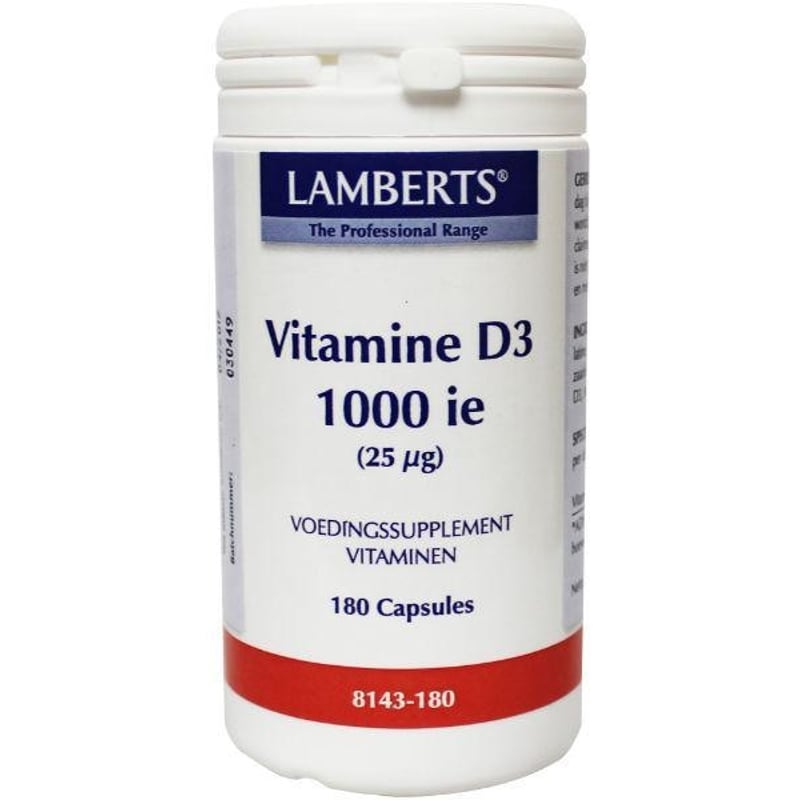 Lamberts Vitamine D3 1000IE 25 mcg afbeelding