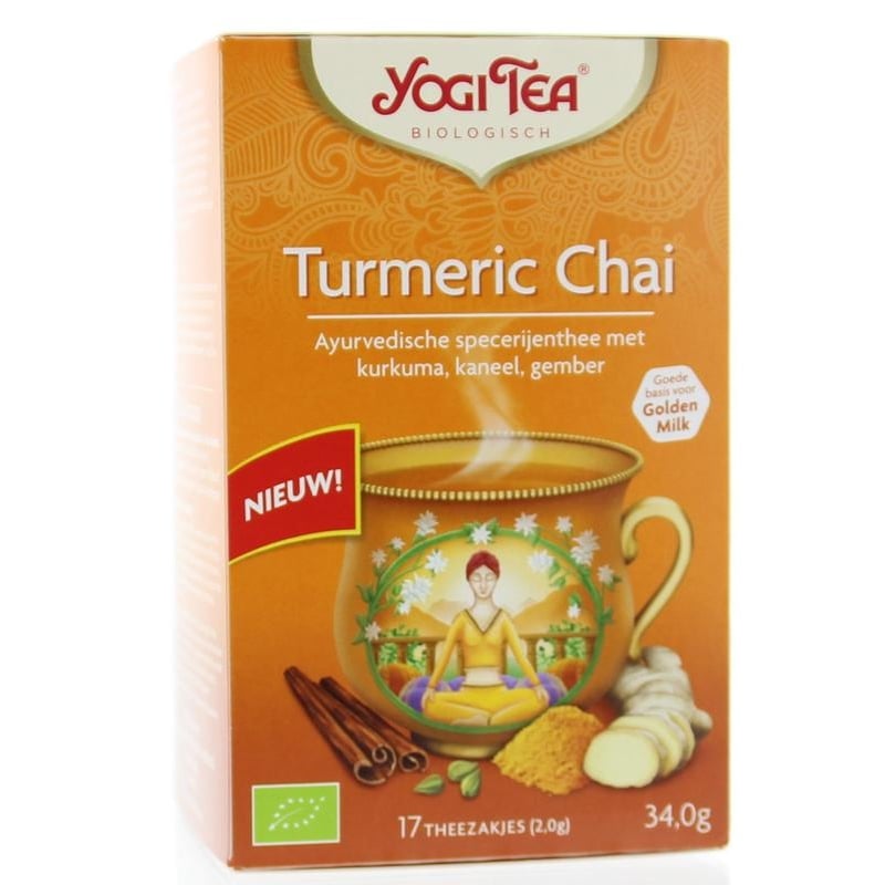 Yogi Tea Turmeric chai tea bio afbeelding