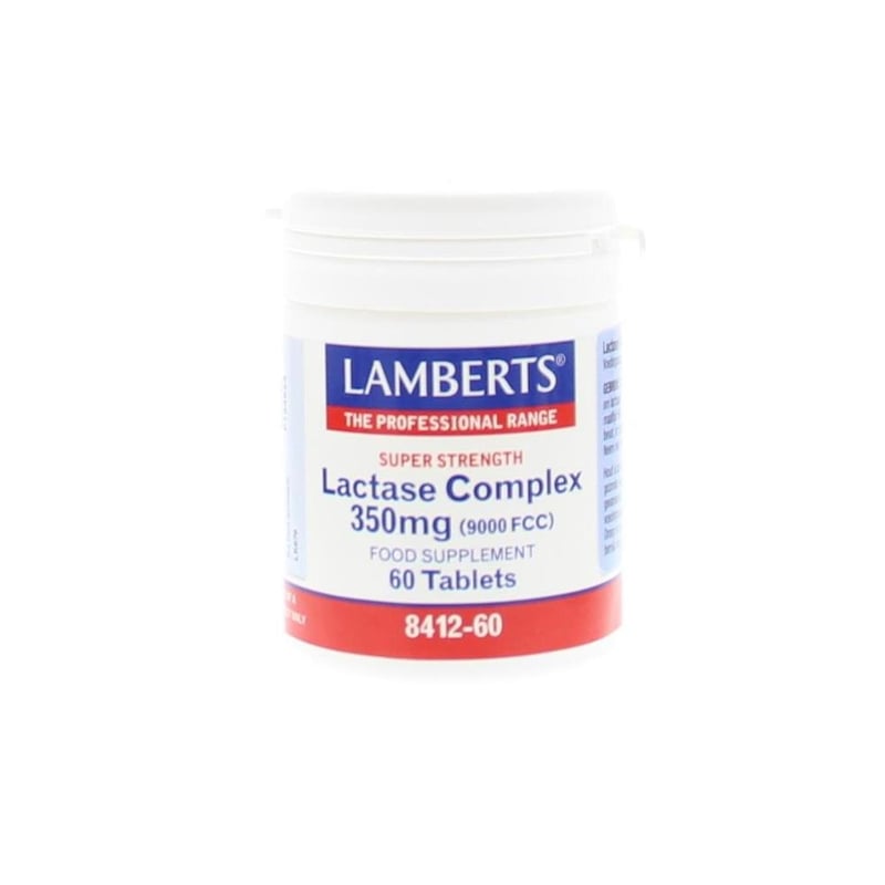 Lamberts Lactase complex 350 mg (9000 FCC) afbeelding
