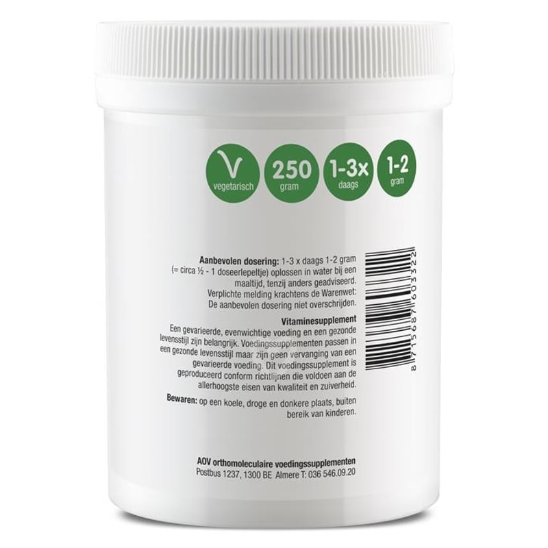 AOV Voedingssupplementen 332 Vitamine C als Magnesium Ascorbaat afbeelding
