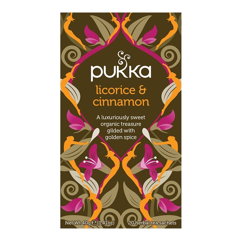 Pukka Pukka Licorice & Cinnamon zoethout en kaneelthee afbeelding