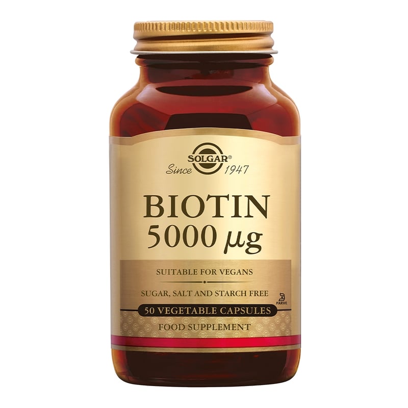 Solgar Vitamins Biotin 5000 µg (biotine 5000 mcg) afbeelding